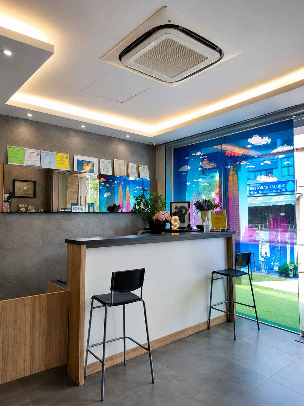 Front desk and reception counter at 9 Square Hotel Subang